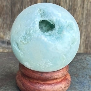 Blue Hemimorphite crystal sphere