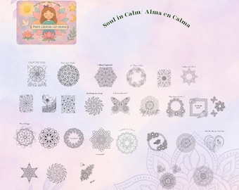 Inspirational, mindfulness, coloring book for relaxation, self-care, calm and mindful coloring, for adults stress relief