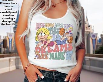 Disney Cute Lizzie McGuire Tank Top, This Is What Dreams Are Made Of Retro Tank Top, Disney Vacation Trip Shirt, Disney Tank Tee