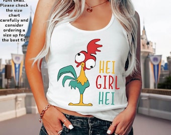 Hei Girl Hei Tank Top, Princess Moana Tank Top, Disney Birthday Girl Shirt, Princess Birthday Trip, Princess Besties Tank Tee, Birthday Girl