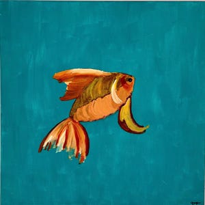 Underwater Aquarium Acrylic Fish Painting