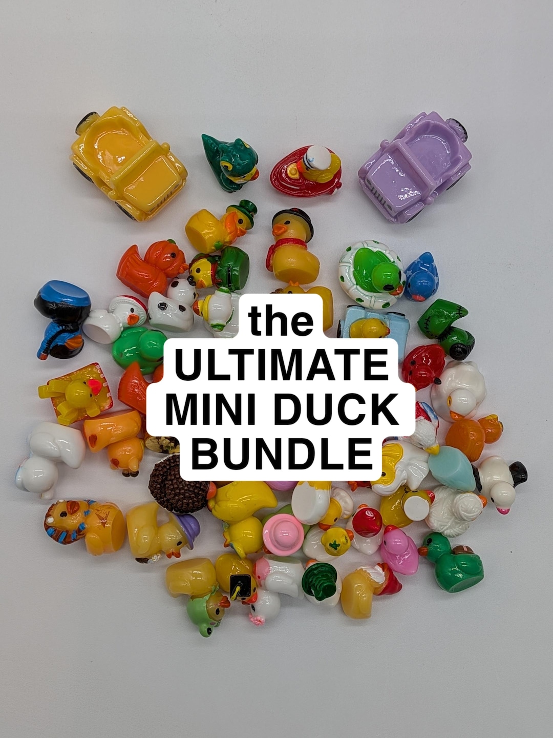 Plastic Ducks Rarest ULTIMATE DUCK BUNDLE - 80 Mini Resin Ducks: 37 Regular, 20 Rare, 3 ...