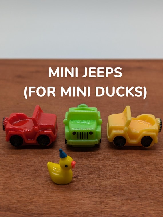 Mini Jeeps for Mini Ducks - resin truck accessory for miniature ducks