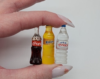 Mini Soda Pop und/oder Wasser Anhänger - 10 oder 20 Stück Resin Anhänger für DIY schmuck schmuck schlüsselanhänger + mehr!