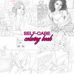 Self-Care Coloring Book: 25 Relaxation Pages for Adults (Digital Download)