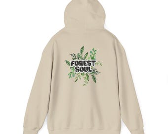Sudadera con capucha Forest Soul: regalo inspirado en la naturaleza, prenda ecológica, cómoda y unisex para amantes de la naturaleza.