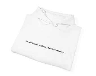 Sudadera unisex inspiradora: jersey de mezcla gruesa con cita motivacional, un acogedor regalo de ropa urbana para él y para ella.