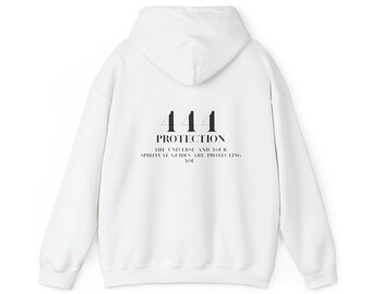 Sudadera con capucha de protección espiritual, unisex, de mezcla gruesa, regalo acogedor para la atención plena, prenda de meditación, prenda de moda para el día a día.