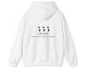 Sudadera con capucha Change: moda unisex acogedora, regalo para ella/él, ropa motivadora, informal para el día a día, perfecta para el otoño.