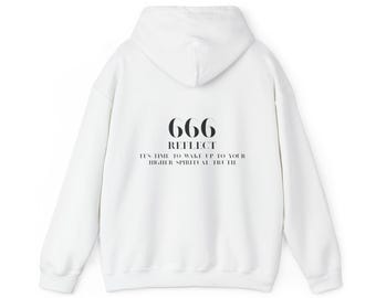 Sudadera unisex con capucha "Reflexión Espiritual", sudadera acogedora, ropa informal, regalo para buscadores espirituales, perfecta para otoño e invierno.