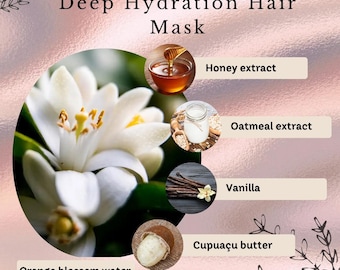 PREMIUM HAIR MASK Deep Hydration Hair Treatment* Intensive Repair All Natural Deep Conditioner Hair care for Dry, High Porosity Hair Product
