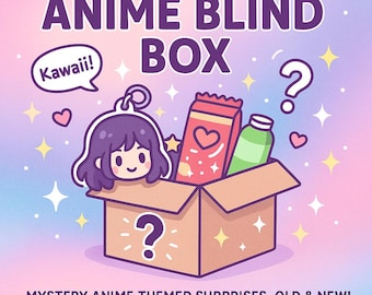 Tajemnicze pudełko z anime | Szczęśliwy prezent-niespodzianka z azjatyckimi przekąskami