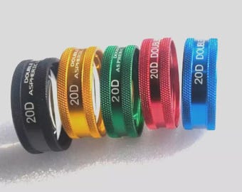 20D Diopter Lens Double Aspheric Ophthalmic Lens for Eye Examination | Retinal Diagnostic Lens for Optometrists, Ophthalmologists, Students