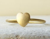 Cherish 18ct Fairtrade Gold Ethical Heart Ring For Love, Promise, Engagement or Wedding.