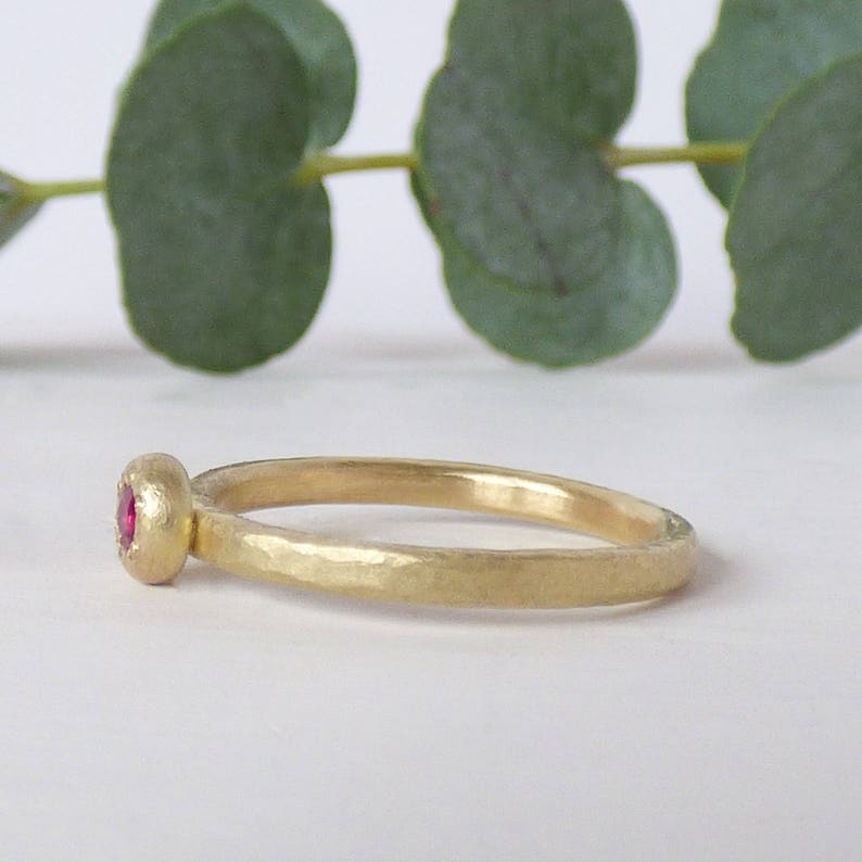 Ethical Engagement Ring Handmade Ruby Engagement Ring 18ct Etsy