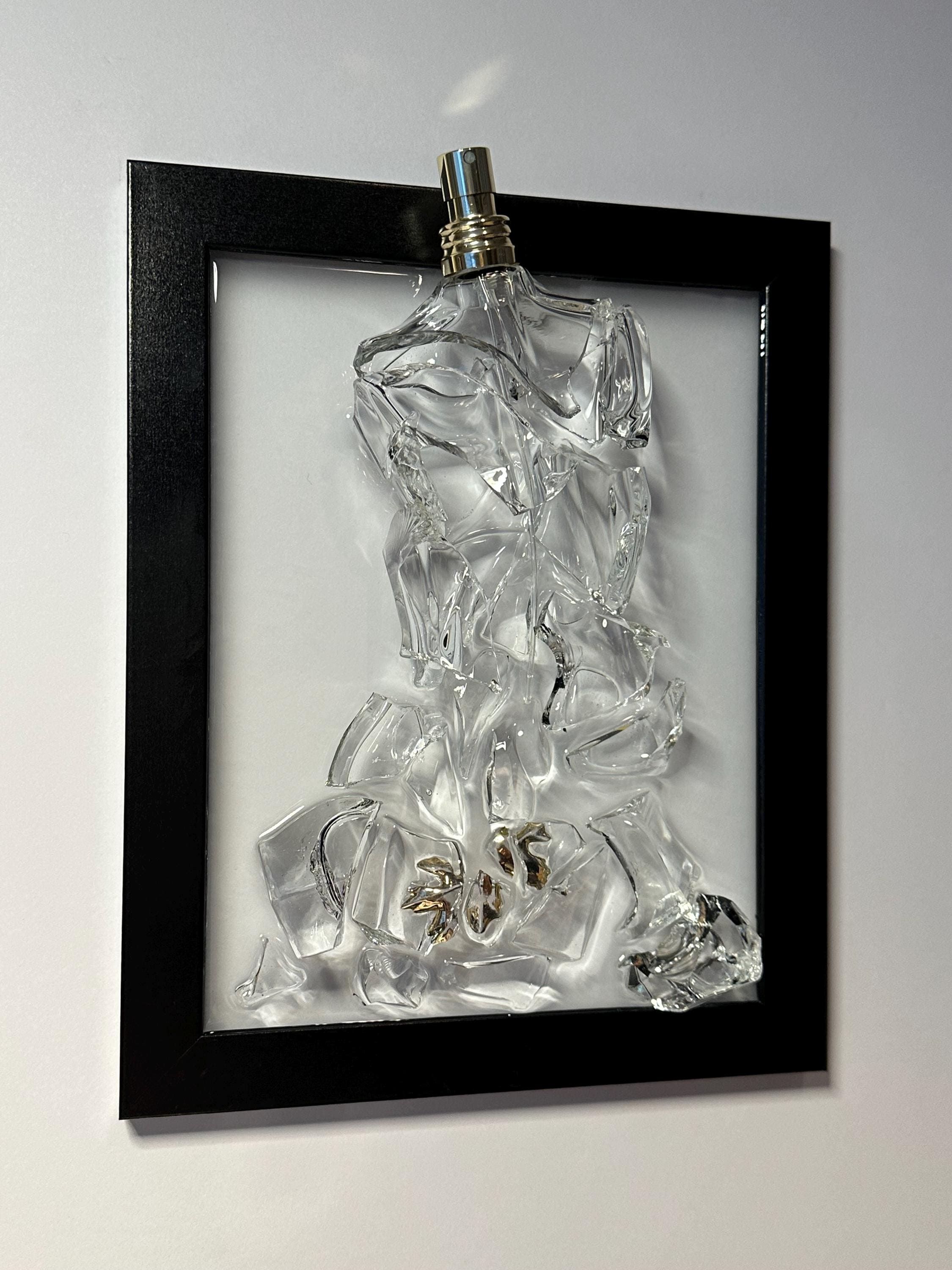 Jean Paul Gaultier Le Beau - Transparent Broken Bottle Art