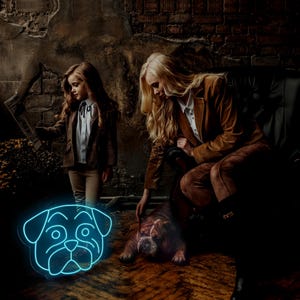 Dog LED Neon Sign, Pug neon sign , Animal Neon Sign, Neon Wall Art, Home Neon Light, Neon Sign Wall Art, Custom Neon Sign