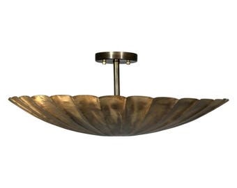 Iluminación empotrada hecha a mano inspirada en flores.