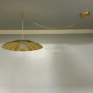 adjustable canopy brass light