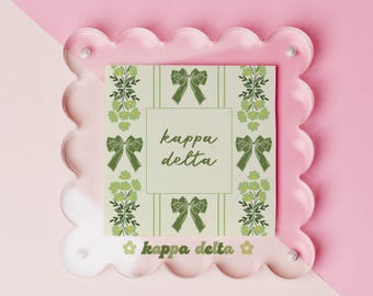 Kappa Delta Acrylic Picture Frame