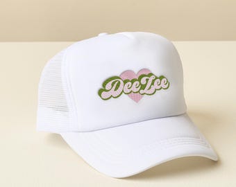 Delta Zeta Sorority Trucker Hat | Embroidered Greek Letter Snapback