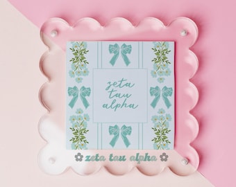 Zeta Tau Alpha Acrylic Picture Frame
