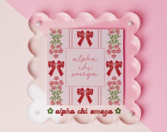 Alpha Chi Omega Acrylic Picture Frame