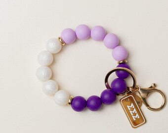 Sigma Sigma Sigma Hands-Free Keychain Wristlet