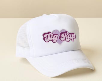 Sigma Kappa Sorority Embroidered Trucker Hat: Greek Letter Snapback