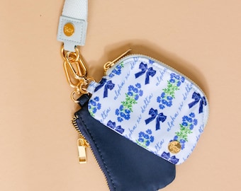 Alpha Xi Delta Sorority Wristlet Duo Pouch: Zippered Wallet