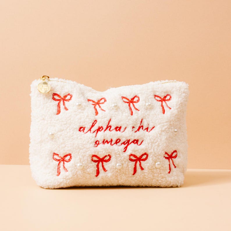 The Darling Effect Alpha Chi Omega Teddy Pouch