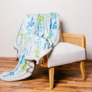 Alpha Delta Pi Sorority Sherpa Blanket: Cozy Greek Throw