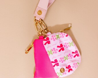 Phi Mu Sorority Wristlet Wallet: Hands-Free Duo Pouch