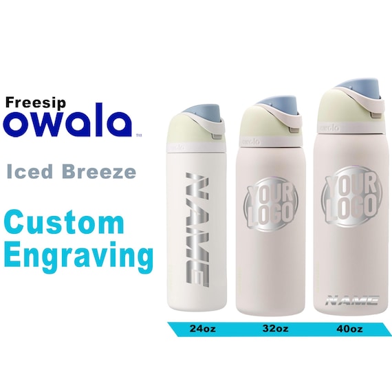 Owala FreeSip 32oz Stainless Steel Water Bottle – Iced Breeze – Insulated & Reusable