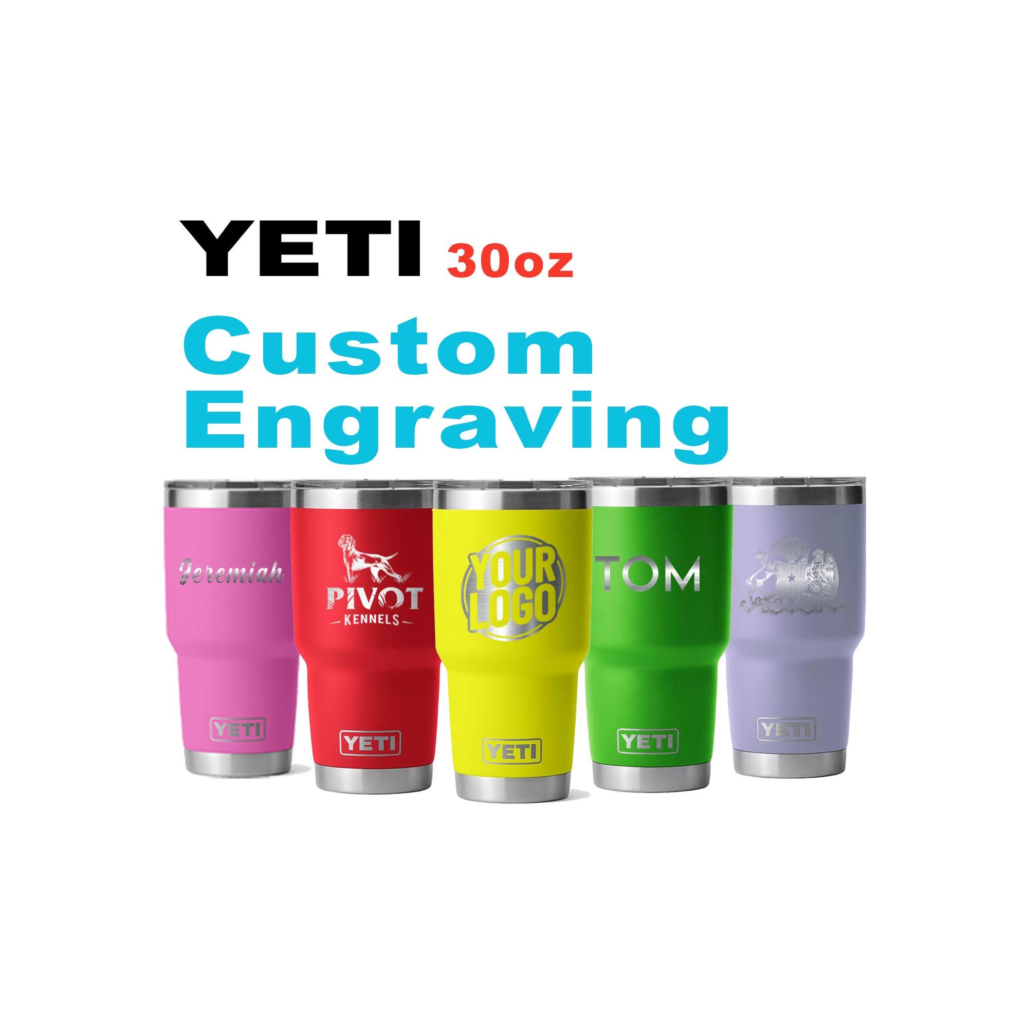 30oz YETI Rambler Tumbler | Personalized Vacuum Insulated With