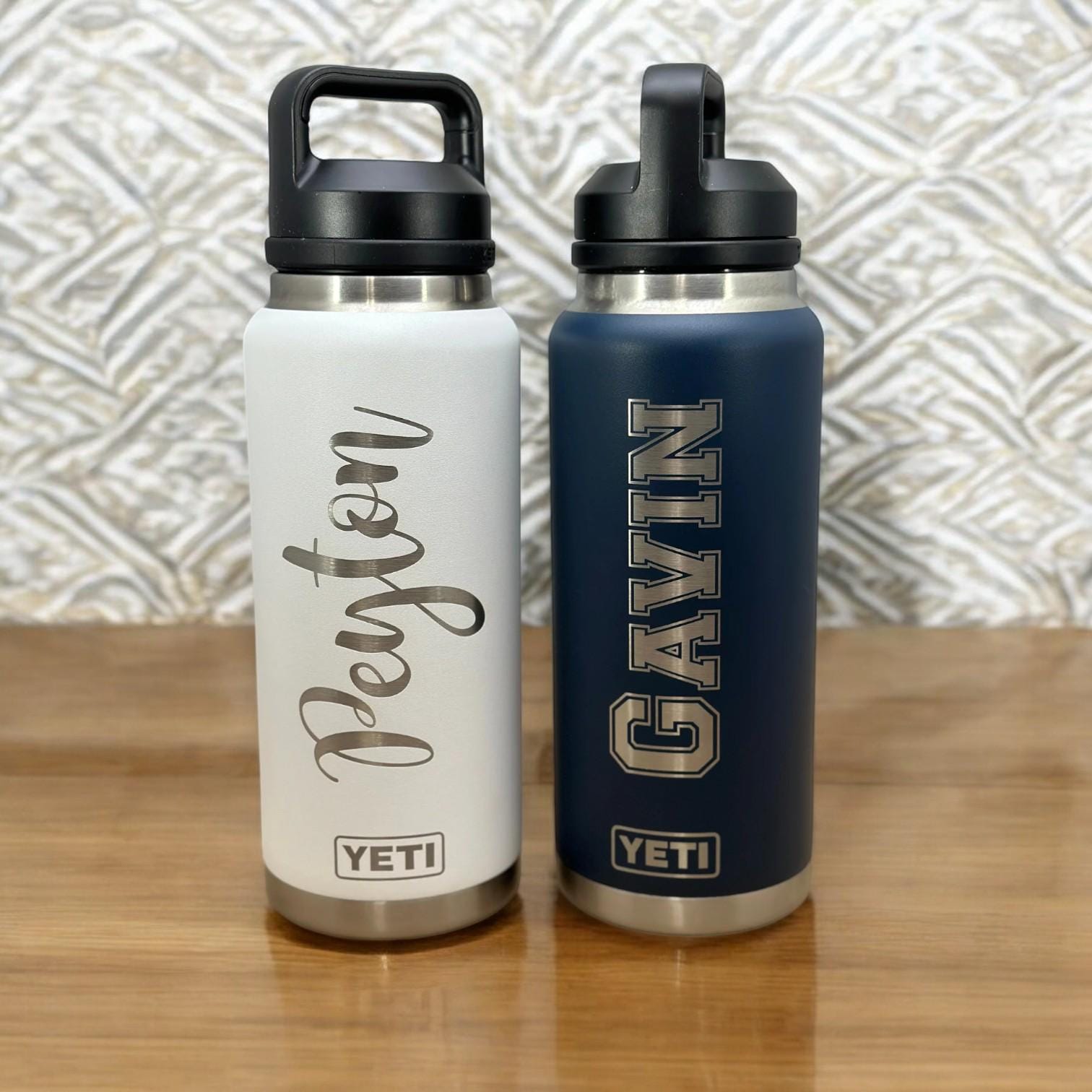 Yeti Moon Dust - Textured Color Rambler Bottle | Custom Laser