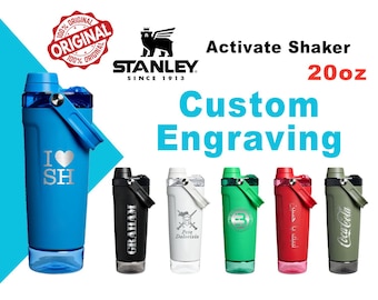 20oz Stanley Activate Shaker, Laser Engraved Stainless Steel Shaker with your Name & Logo Engraved, Best Gift, Christmas Gift