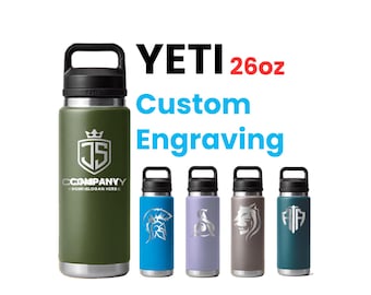 26oz YETI Rambler Water Bottles | Personalized Yeti, Custom Text Bottle, Custom Name Bottle, Bulk Yeti Bottle, Helloween Gift, School Bottle