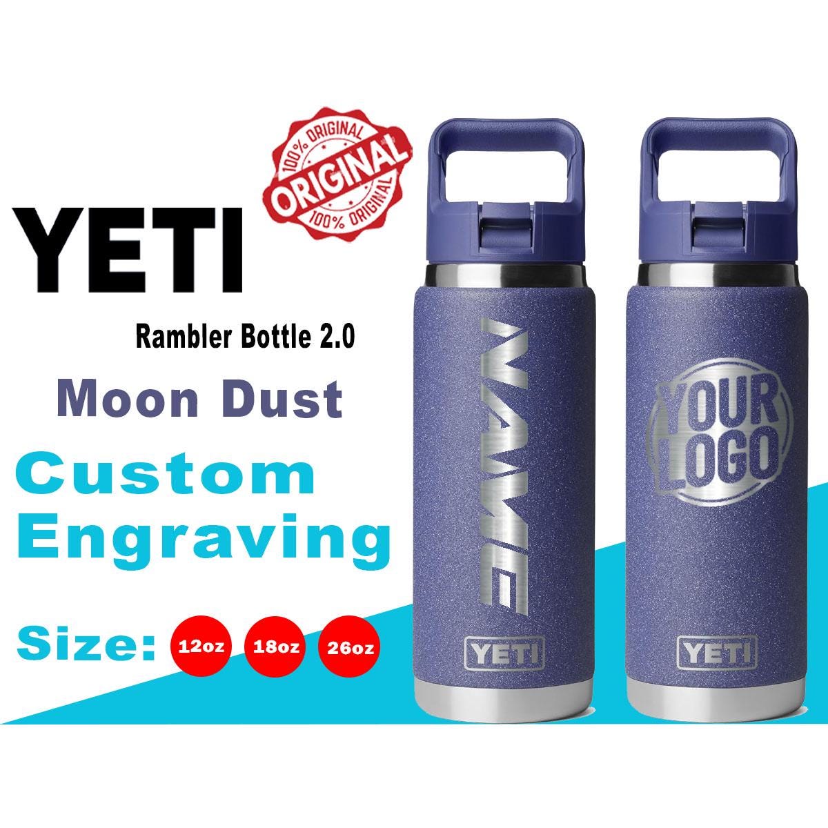 YETI ランブラー 　イエティ　ボトル　限定色　ムーンダスト YETI ムーンダスト - テクスチャード ランブラーボトル 2.0：レーザー