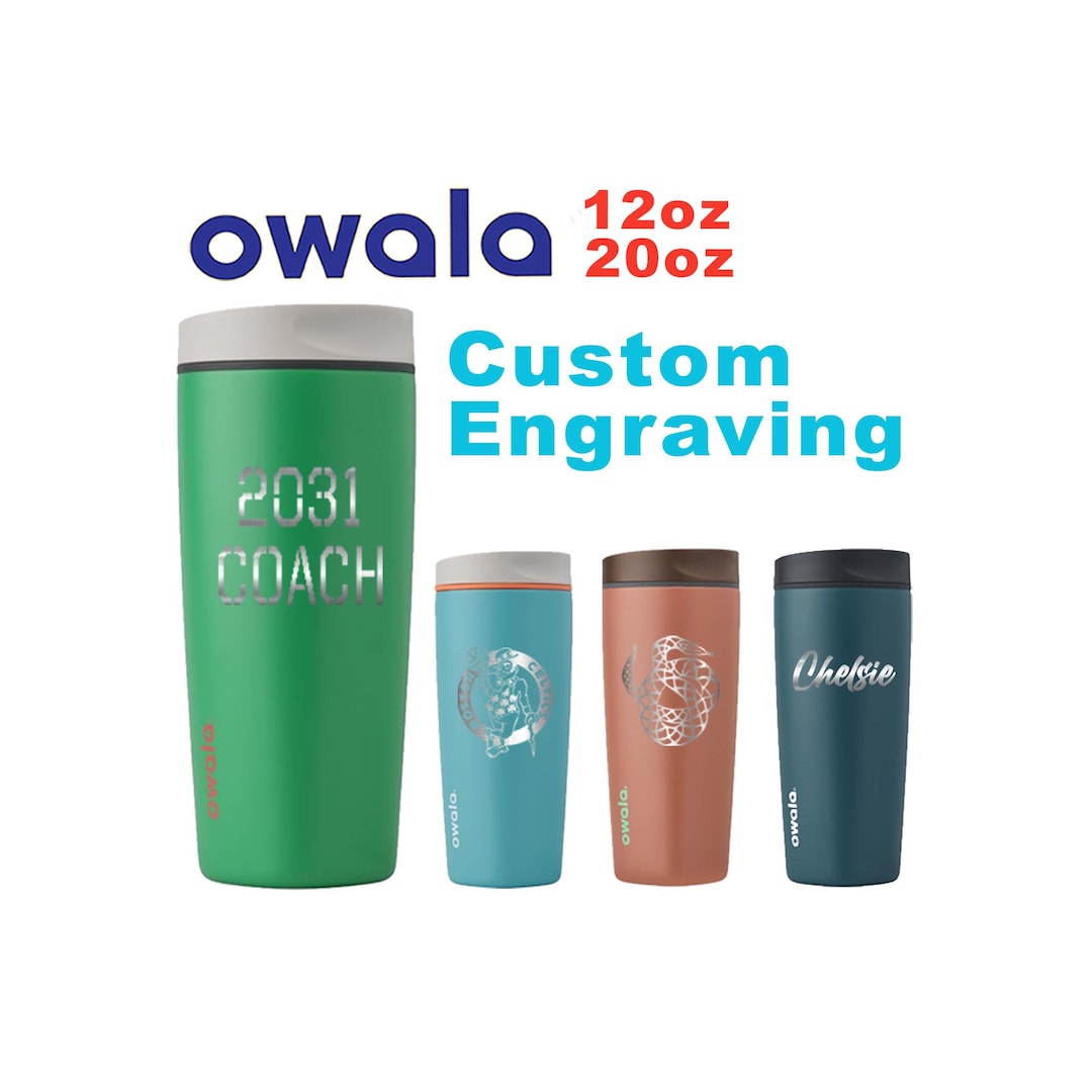 12oz, 20oz Owala Smooth Sip Tumbler | Personalized Stainless Steel