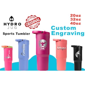 Laser Engraved Hydro Jug SportTumbler: Personalized Stainless Steel, Leakproof