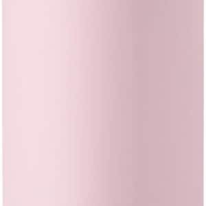 May include: A pink Owala water bottle with a yellow and pink lid. The lid has a flip-top design and a pink handle. The Owala logo is printed in pink on the side of the bottle.