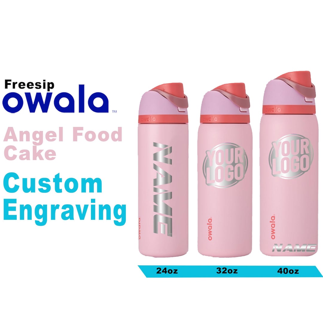Owala Angel Food Cake Insulated Water Bottles, Personalized