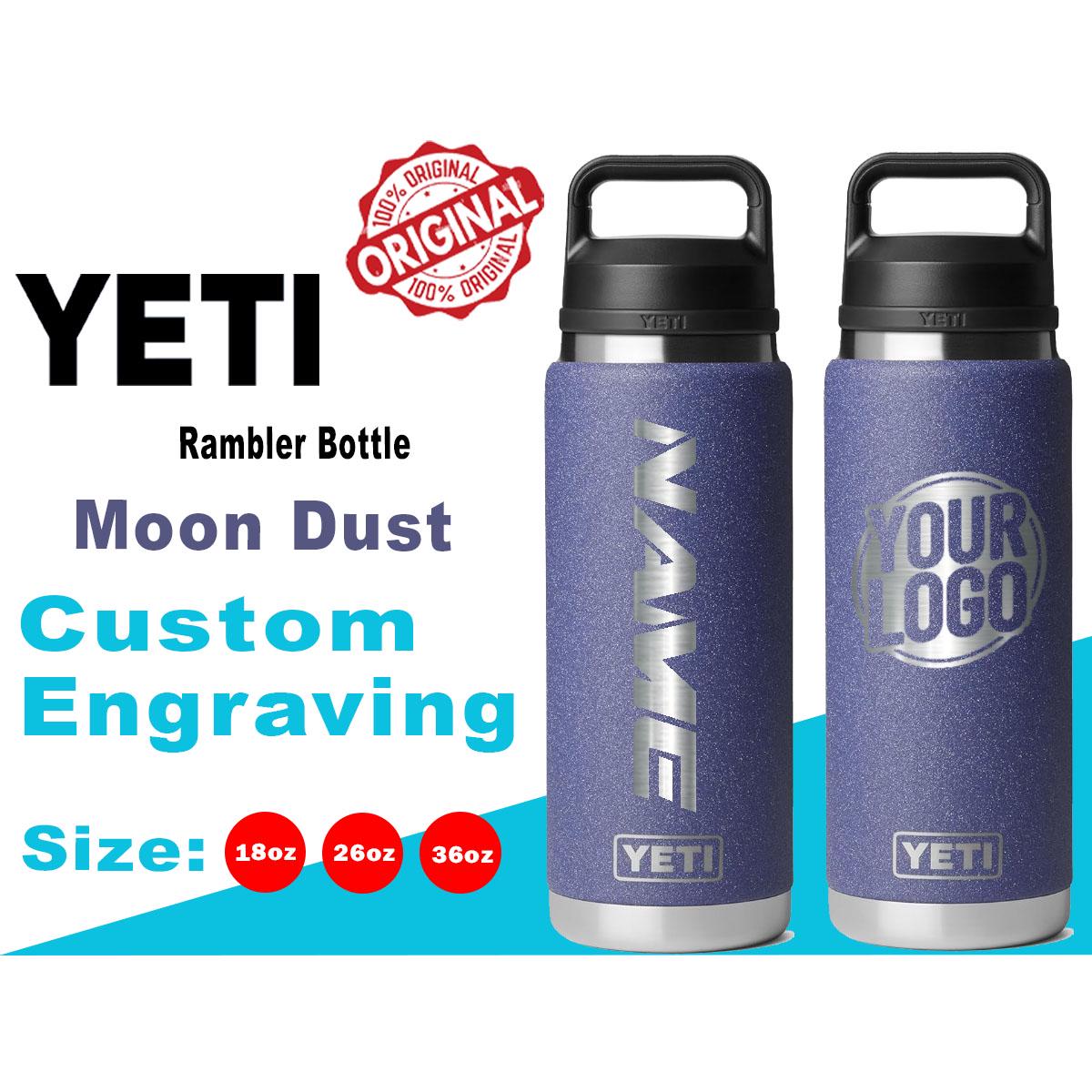 Yeti Moon Dust - Textured Color Rambler Bottle | Custom Laser