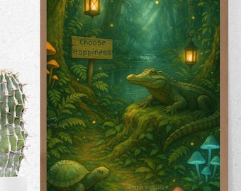 Poster Forest Affirmation: Märchenhaftes Kinderzimmerbild (Digitaler Download)