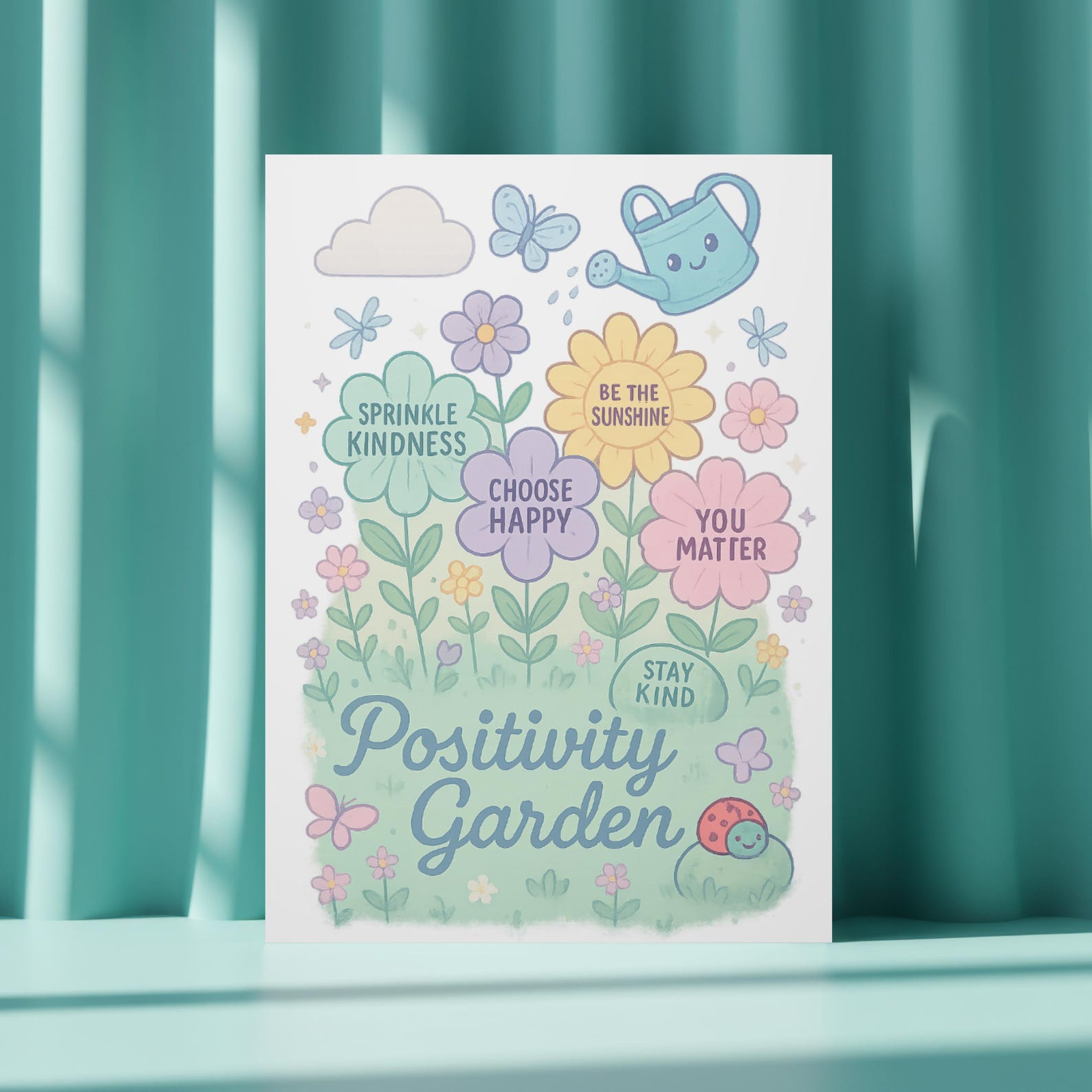 Positivity Garden PNG: Pastel Mental Health Clipart, Inspirational ...