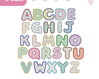 ITH Alphabet Embroidery File Bundle, ITH Letter Embroidery File, Applique Letter, Frame Applique, Keychains Design