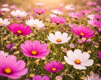 1 kg frön Kosmosfrön för plantering – Färgglad vildblomsmix – Snittblomsterträdgårdsfavorit