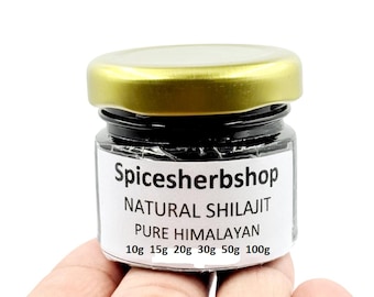 Organic Himalayan Shilajit Resin 10g 15g 20g 30g 50g 100g – Lab Tested, Pure & Potent