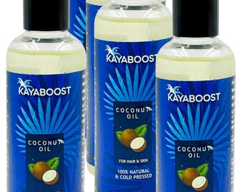 Natural Coconut Hair And Skin Oil – The Fresh Original Oil – 3.38oz / 100ml